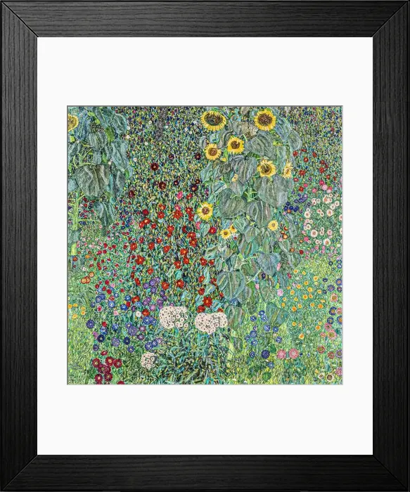 Framed Print : Farm Garden with Sunflowers, 1905-06 (Painting) by Artist Klimt, Gustav (1862-1918) / Austrian Framed Print : Farm Garden with Sunflowers, 1905-06 (Painting) by Artist Klimt, Gustav (1862-1918) / Austrian