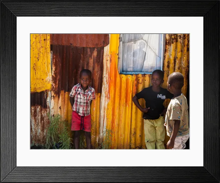 Framed Print : boys, Langa township, South Africa Framed Print : boys, Langa township, South Africa