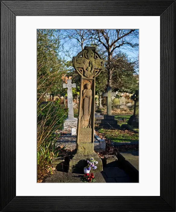 Framed Print : The grave of Emily Pankhurst lies within Brompton Road Cemetery, West London Framed Print : The grave of Emily Pankhurst lies within Brompton Road Cemetery, West London