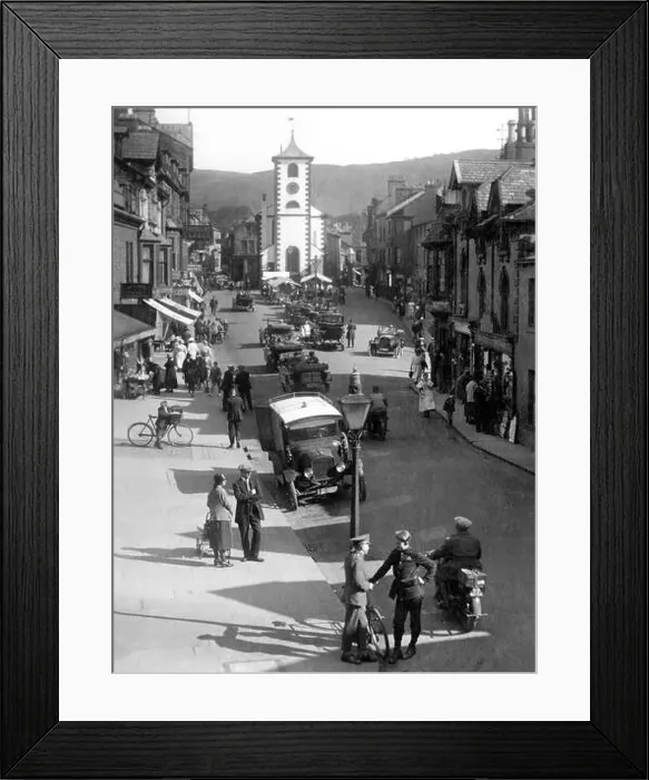 Framed Print : Keswick Main Street early 1900s Framed Print : Keswick Main Street early 1900s