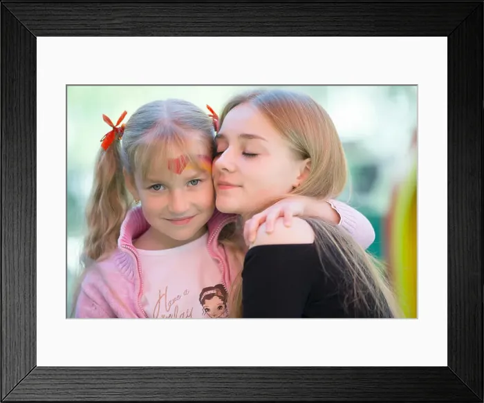 Framed Print : Holiday in the city. Children's Pavilion.Older sister and younger sister Framed Print : Holiday in the city. Children's Pavilion.Older sister and younger sister
