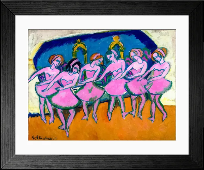 Framed Print : Ernst Ludwig Kirchner, painting, Six Dancers, 1911 Framed Print : Ernst Ludwig Kirchner, painting, Six Dancers, 1911