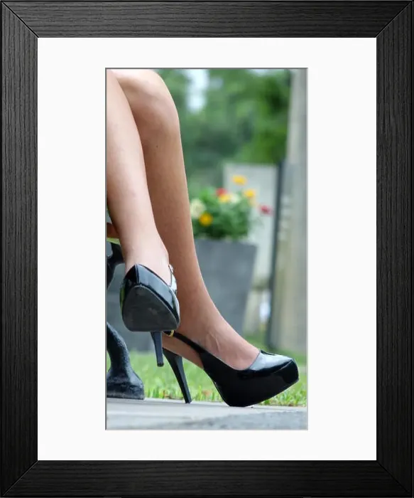 Framed Print : Latina Female Wearing High Heels Framed Print : Latina Female Wearing High Heels