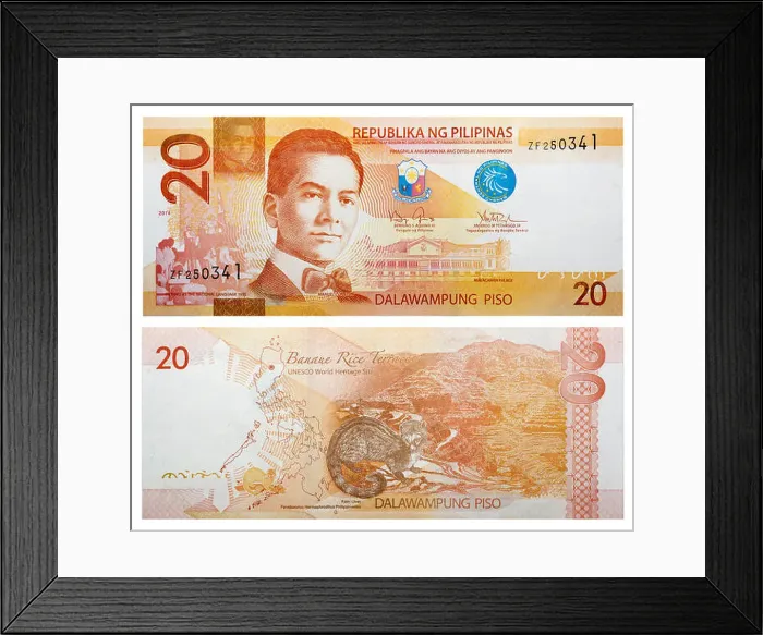 Framed Print : banknotes 20 Philippine peso Framed Print : banknotes 20 Philippine peso