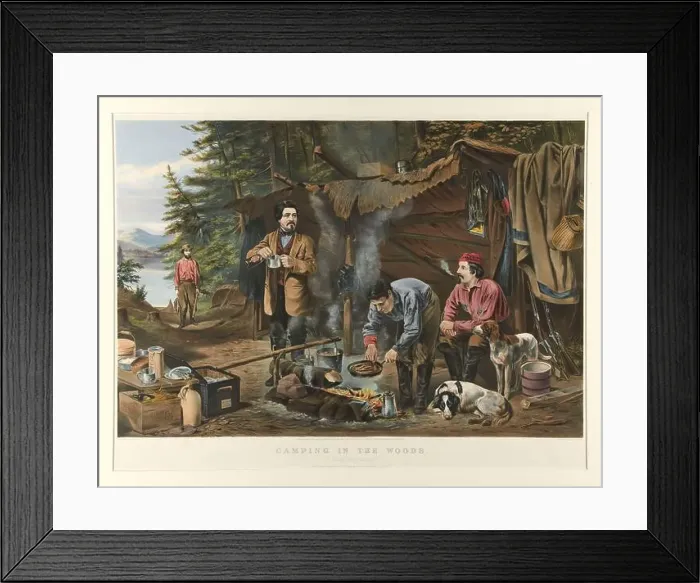 Framed Print : Artist: Currier & Ives, American Framed Print : Artist: Currier & Ives, American