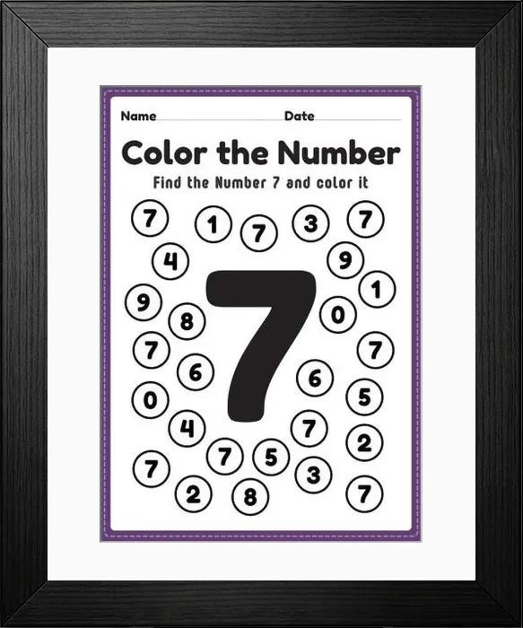 Framed Print : Pre k math worksheets Framed Print : Pre k math worksheets