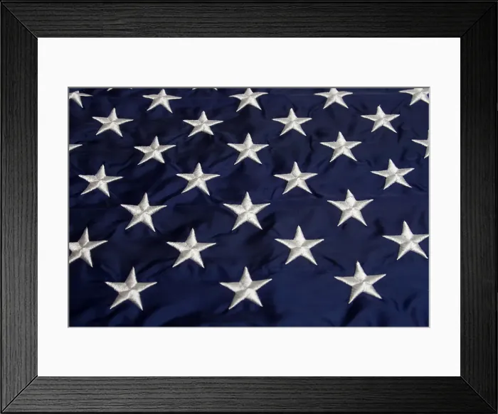 Framed Print : American, flag background consisting of the blue field and stars only Framed Print : American, flag background consisting of the blue field and stars only