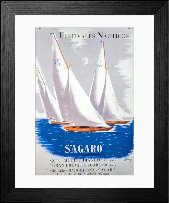 Framed Print : Cartel publicitario de Enric Moneny i Noguera