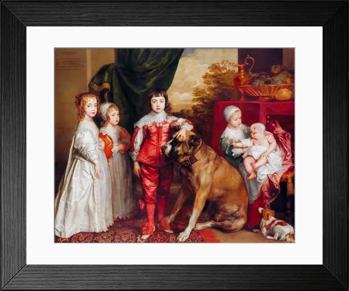 Framed Print : The Five Eldest Children of King Charles I of England (1600-1649)