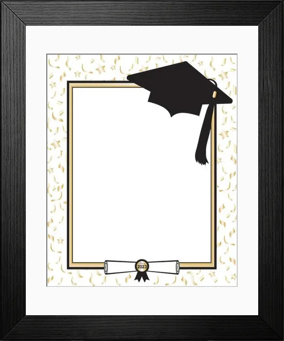Framed Print : Graduation Background Template gold and black Framed Print : Graduation Background Template gold and black