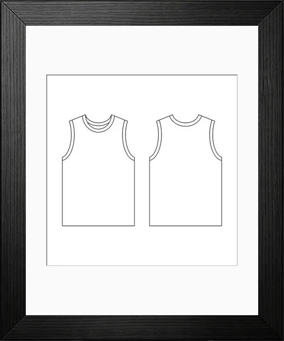 Framed Print : Template jersey basketball o-neck vector illustration flat design outline template clothing collection Framed Print : Template jersey basketball o-neck vector illustration flat design outline template clothing collection