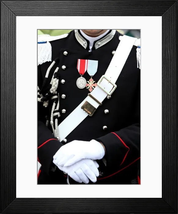 Framed Print : An Italian Police Officer in Ceremonial dress Framed Print : An Italian Police Officer in Ceremonial dress