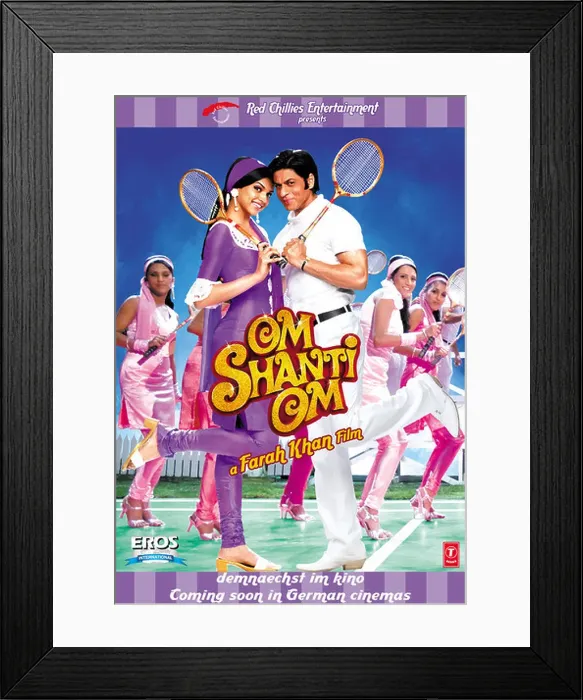 Framed Print : Om Shanti Om O.S.O. Year: 2007 - India Affiche / Poster Deepika Padukone, Shahrukh Khan Director: Farah Khan Framed Print : Om Shanti Om O.S.O. Year: 2007 - India Affiche / Poster Deepika Padukone, Shahrukh Khan Director: Farah Khan