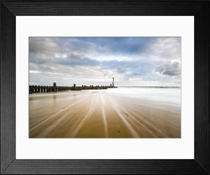 Framed Print : Receding waves on Overstrand beach- Overstrand, October 2016 Framed Print : Receding waves on Overstrand beach- Overstrand, October 2016