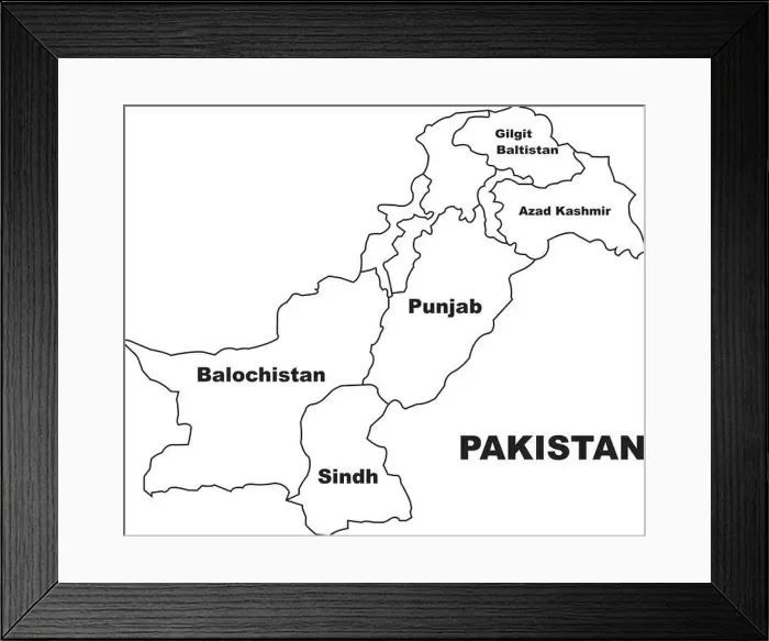 Framed Print : Pakistan map icon vector illustration symbol design Framed Print : Pakistan map icon vector illustration symbol design