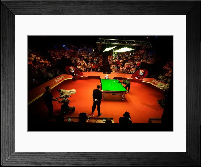 Framed Print : The Crucible Theatre, during The World Snooker Championships final Framed Print : The Crucible Theatre, during The World Snooker Championships final
