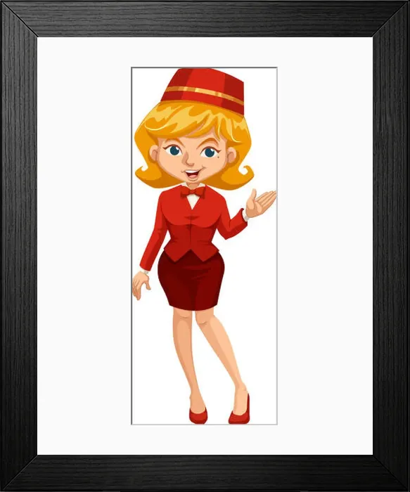 Framed Print : Woman in red suit Framed Print : Woman in red suit