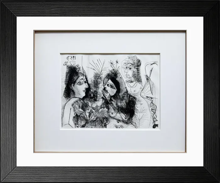 Framed Print : Maison close. Médisances. Avec profil de Degas au nez foncé Framed Print : Maison close. Médisances. Avec profil de Degas au nez foncé