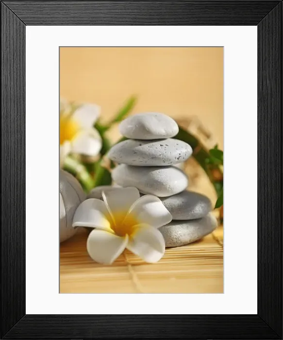 Framed Print : Natural relaxing spa composition on wicker background, close up Framed Print : Natural relaxing spa composition on wicker background, close up