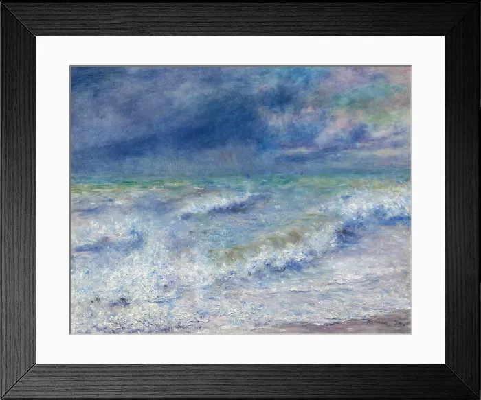 Framed Print : Seascape, 1879, Pierre-Auguste Renoir, French, 1841-1919, France, Oil on canvas, 72.6 × 91.6 cm (28 1 / 2 × 36 in Framed Print : Seascape, 1879, Pierre-Auguste Renoir, French, 1841-1919, France, Oil on canvas, 72.6 × 91.6 cm (28 1 / 2 × 36 in