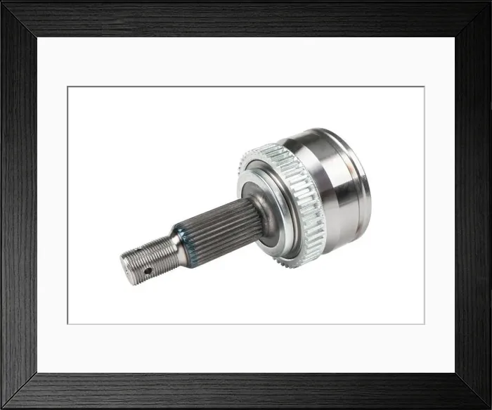 Framed Print : Car CV joint. Drive shaft joint isolated on white background Framed Print : Car CV joint. Drive shaft joint isolated on white background