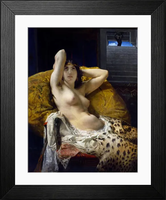 Framed Print : Mosè Bianchi (1840- 1904) Cleopatra 1865 Italy Framed Print : Mosè Bianchi (1840- 1904) Cleopatra 1865 Italy