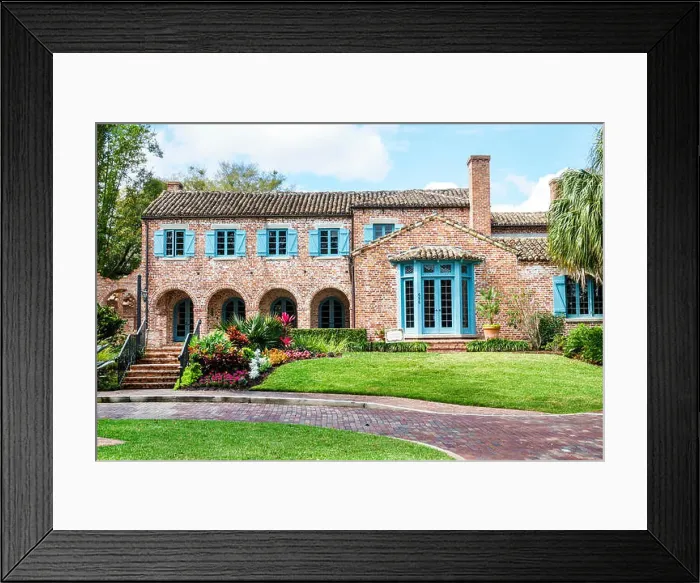 Framed Print : Winter Park Florida, Orlando, Casa Feliz