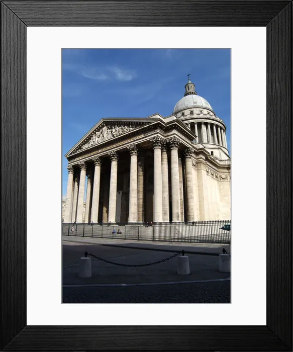 Framed Print : Pantheon entrance at place du Pantheon Paris France Framed Print : Pantheon entrance at place du Pantheon Paris France