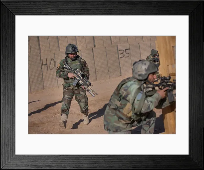 Framed Print : Afghan Commandos from 3rd Company Framed Print : Afghan Commandos from 3rd Company
