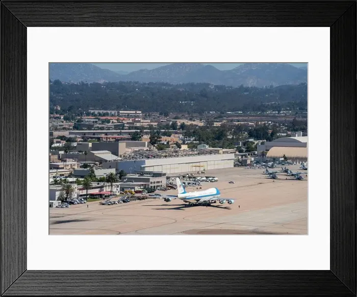 Framed Print : Air Force One at Marine Corps Air Station Miramar Wednesday Framed Print : Air Force One at Marine Corps Air Station Miramar Wednesday