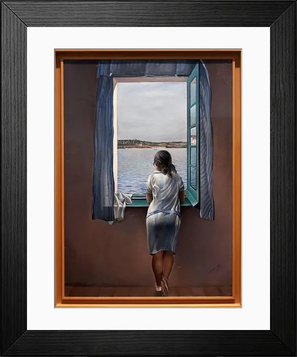 Framed Print : Girl at the Window, 1925, Salvador Dalí (1904-1989), Reina Sofia Museum, Madrid, Spain, Europe Framed Print : Girl at the Window, 1925, Salvador Dalí (1904-1989), Reina Sofia Museum, Madrid, Spain, Europe