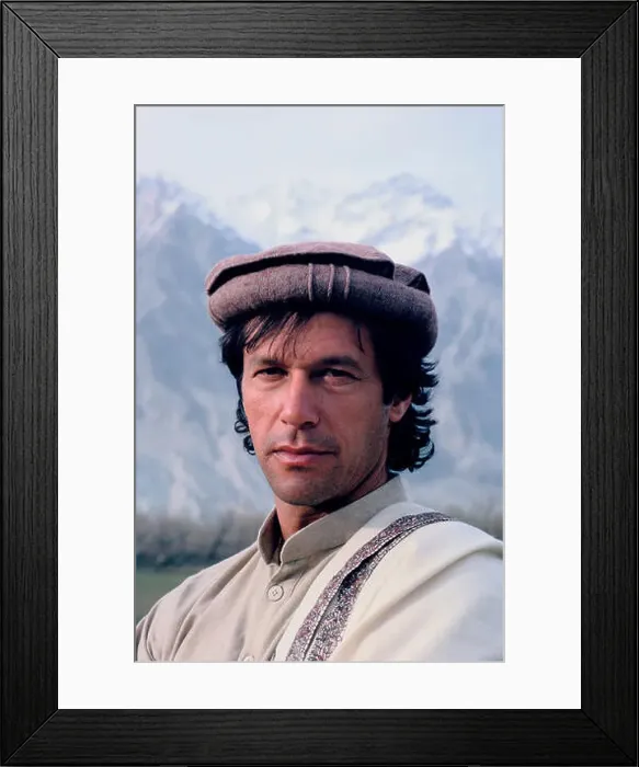 Framed Print : A portrait of the cricketer, and now politician, Imran Khan in Skardu, the upper Indus Valley, Kashmir, Pakistan, 1990 Framed Print : A portrait of the cricketer, and now politician, Imran Khan in Skardu, the upper Indus Valley, Kashmir, Pakistan, 1990