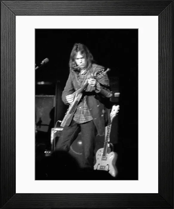 Framed Print : Neil Young at Fillmore West in San Francisco, CA, 1972 Framed Print : Neil Young at Fillmore West in San Francisco, CA, 1972