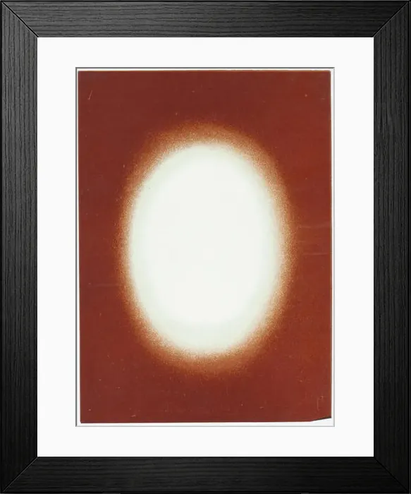 Framed Print : Negative Vignette - Oval Halo, circa 1900 Framed Print : Negative Vignette - Oval Halo, circa 1900