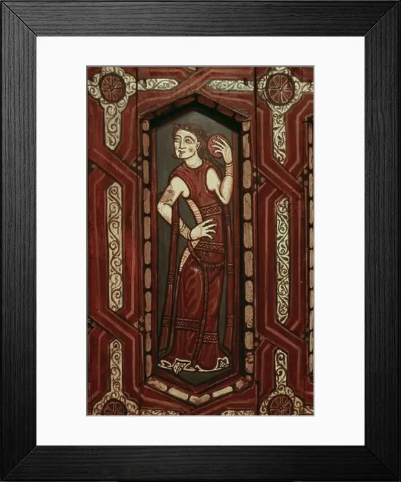 Framed Print : JUGLARESA. TECHUMBRE DE LA CATEDRAL DE TERUEL. TEMPLE SOBRE TABLA - SIGLO XIV. Location: CATEDRAL, TERUEL, SPAIN Framed Print : JUGLARESA. TECHUMBRE DE LA CATEDRAL DE TERUEL. TEMPLE SOBRE TABLA - SIGLO XIV. Location: CATEDRAL, TERUEL, SPAIN