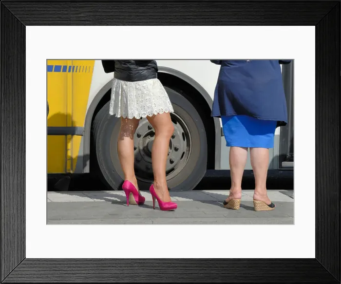 Framed Print : Old and young legs Framed Print : Old and young legs