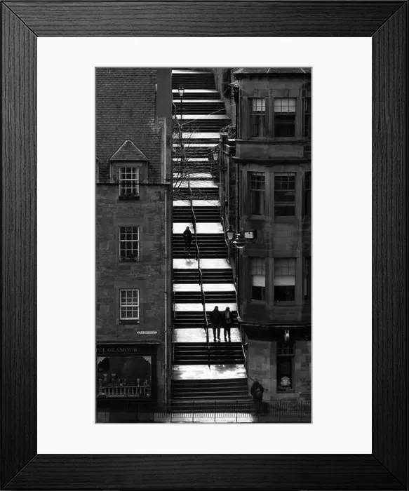 Framed Print : The Vennel steps that lead from The Grassmarket to Brown's place in Edinburgh's Old Town Framed Print : The Vennel steps that lead from The Grassmarket to Brown's place in Edinburgh's Old Town