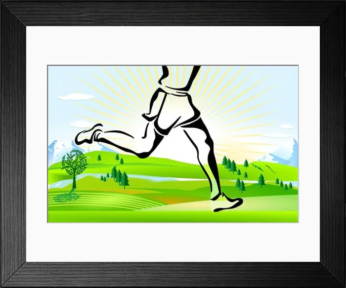 Framed Print : cross country running Framed Print : cross country running