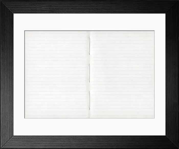 Framed Print : Vintage blank open notebook. Background texture wallpaper Framed Print : Vintage blank open notebook. Background texture wallpaper
