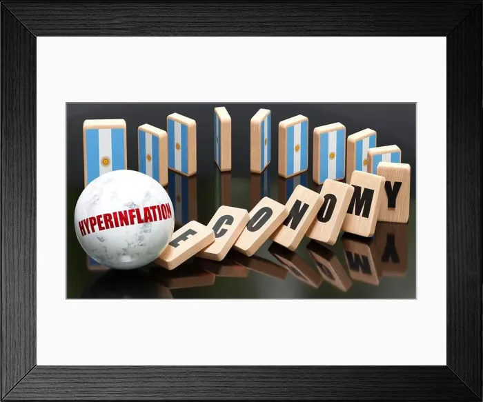 Framed Print : Argentina and hyperinflation Framed Print : Argentina and hyperinflation