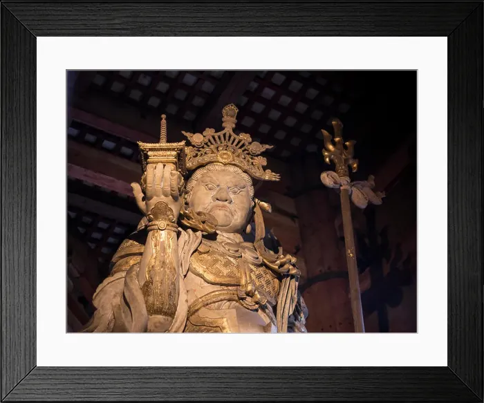 Framed Print : Bishamonten - One Of The Japanese Seven Gods Of Fortune at Tōdai-ji 東大寺 Eastern Great Temple Framed Print : Bishamonten - One Of The Japanese Seven Gods Of Fortune at Tōdai-ji 東大寺 Eastern Great Temple