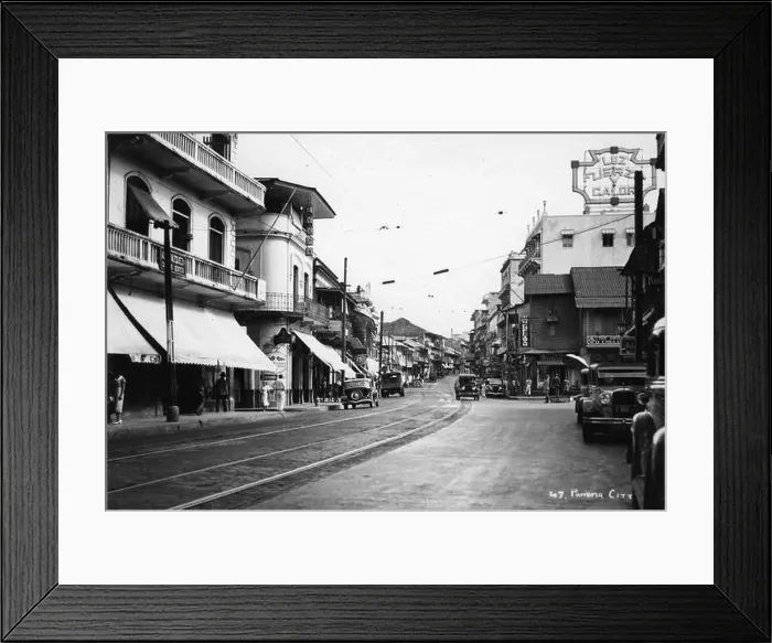 Framed Print : Panama Early 1930's original photos as used by cunard Framed Print : Panama Early 1930's original photos as used by cunard