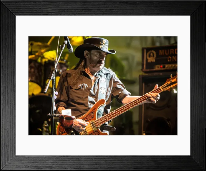 Framed Print : Milan Italy. 24th June 2014. The British hard rock band MOTORHEAD performs live at Ippodromo del Galoppo