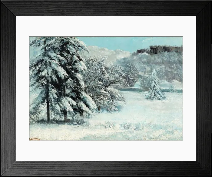 Framed Print : Gustave Courbet - Snow Framed Print : Gustave Courbet - Snow