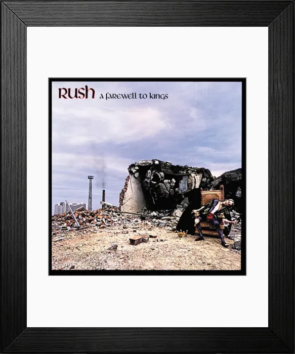 Framed Print : rush - a farewell to kings - Vintage Cover Album Framed Print : rush - a farewell to kings - Vintage Cover Album