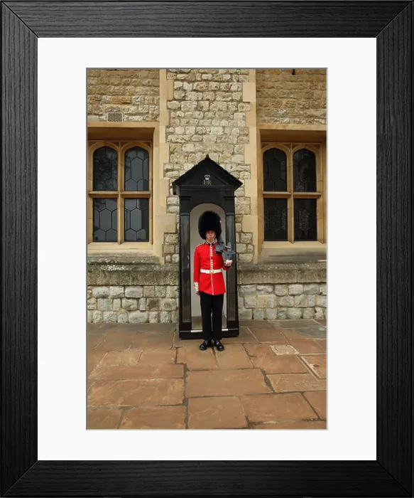Framed Print : Guard at Tower of London, England