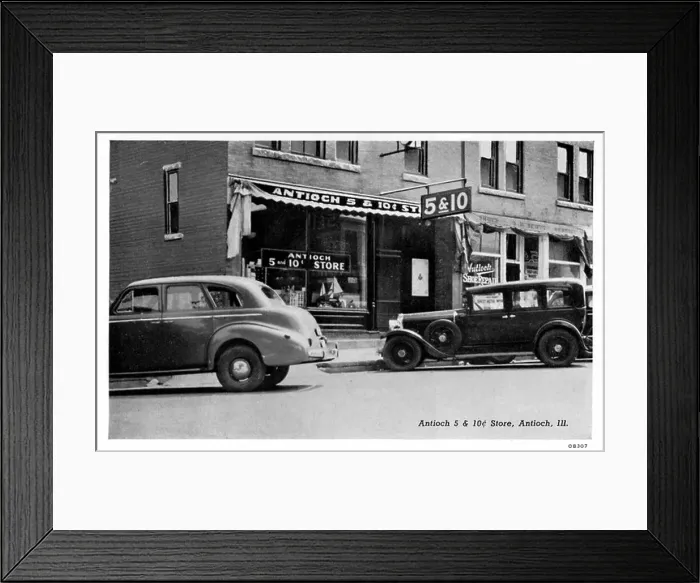 Framed Print : Antioch 5 & 10 Cent Store, Antioch, Illinois, USA, 1940 Framed Print : Antioch 5 & 10 Cent Store, Antioch, Illinois, USA, 1940