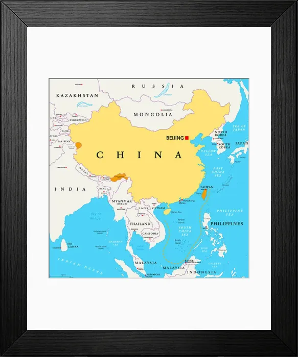 Framed Print : Peoples Republic of China, PRC Framed Print : Peoples Republic of China, PRC