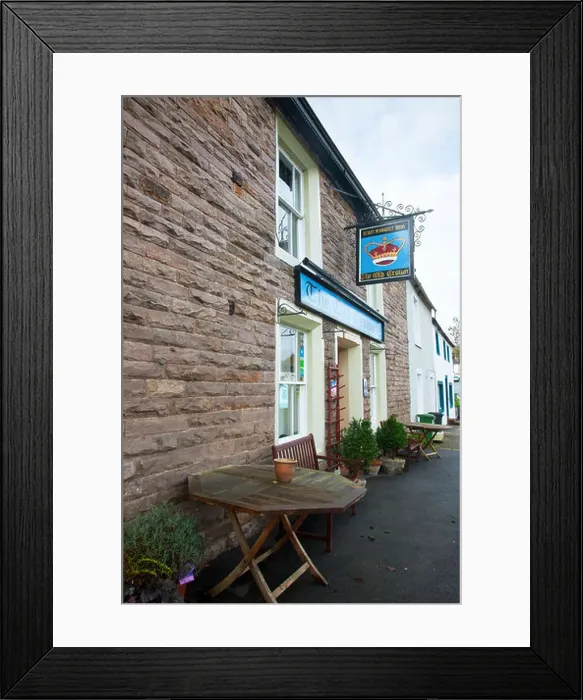 Framed Print : The old Crown Inn The Village of Hesket Newmarket, Cumbria, England, UK Framed Print : The old Crown Inn The Village of Hesket Newmarket, Cumbria, England, UK