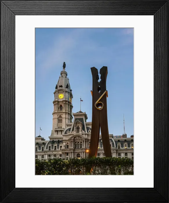 Framed Print : Clothespin sculpture, Philadelphia, Pennsylvania, USA Framed Print : Clothespin sculpture, Philadelphia, Pennsylvania, USA